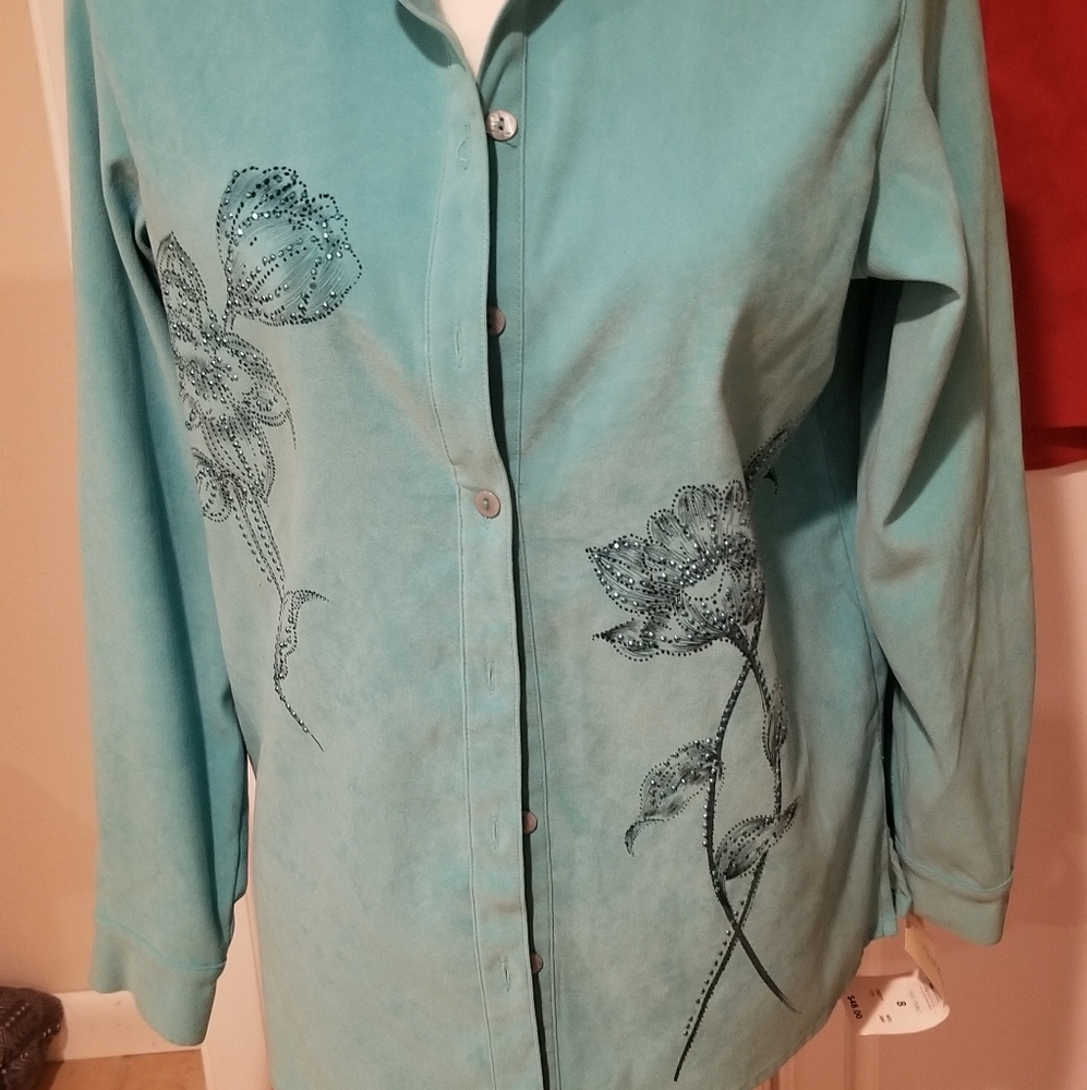 Allison Daley Button Down Shirt New tags size 8 New with Tags